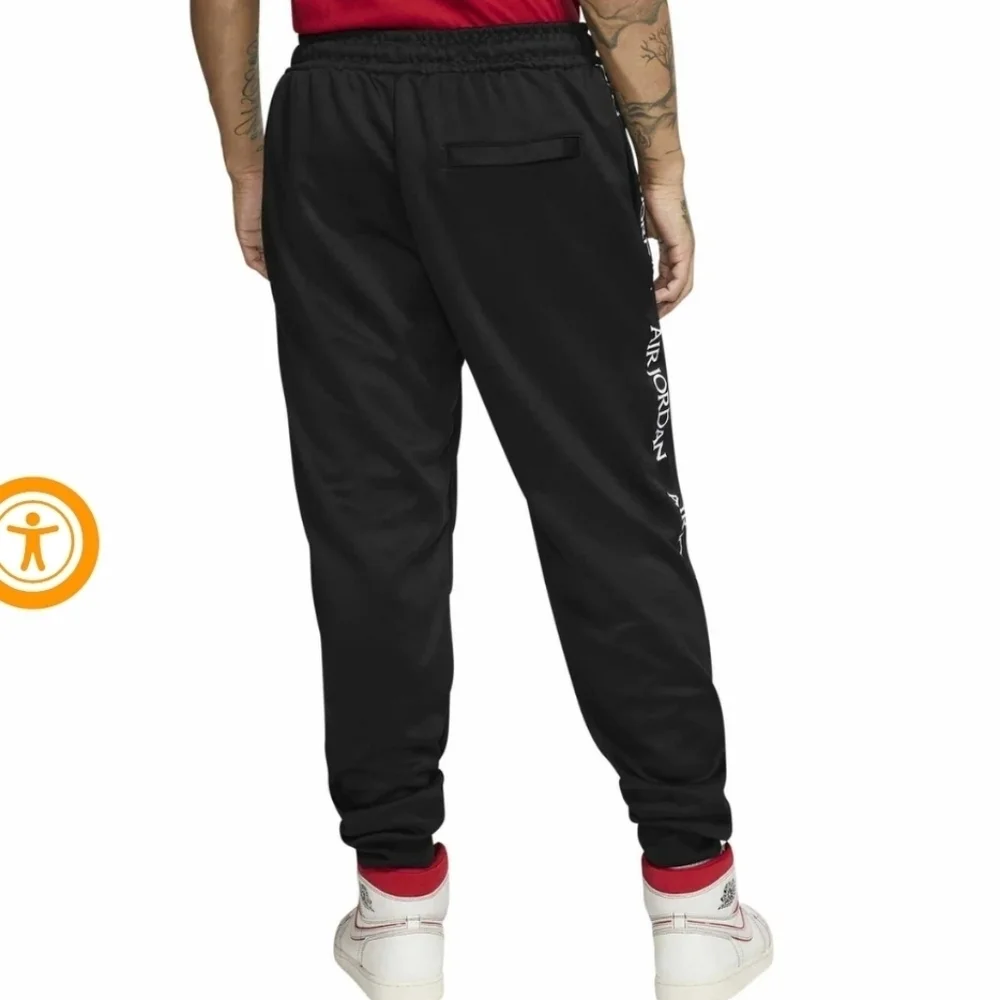 NIKE AIR JORDAN Jumpman Classics Tricot Warm-Up Pants Sid Stripe Black Mens XL
